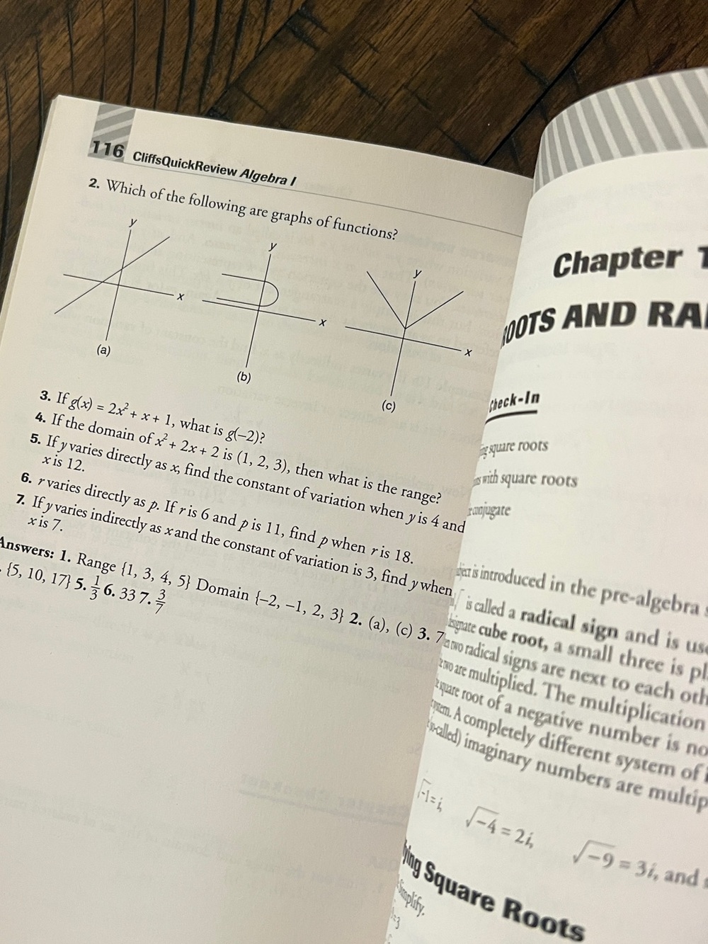 Algebra 1 CliffsNotes CliffsQuickReview - Picture 4 of 4